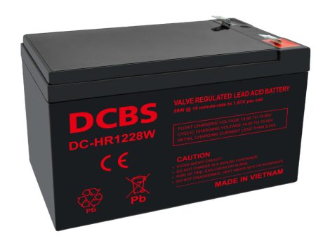 DCBS DC-HR1228W 12V 7Ah szünetmentes/UPS akkumulátor