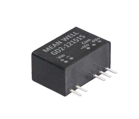 MEAN WELL GD2-151709 DC/DC converter; 13.5-16.5V / 17V 0,09A; -9V 0,05A; 2W