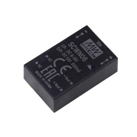 MEAN WELL SCWN06A-03 1 output DC/DC converter; 6W; 3,3V 1,2A; 3kV isolated